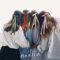 Ribbon Barette in Green Grass