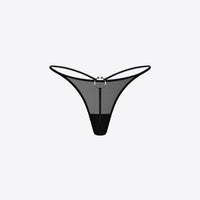 Dune Thong in Black