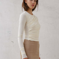 Viscose Longsleeve in Ivory