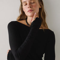 Basic Longsleeve Top in black