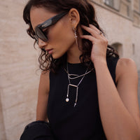 Libra Necklace with pearl in silver