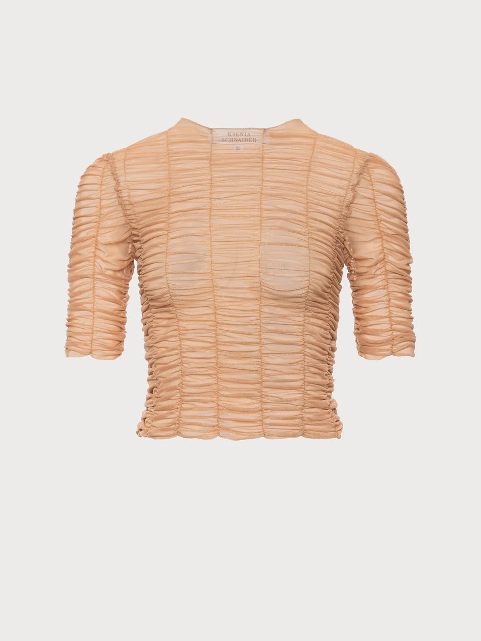Draped Crop T-shirt