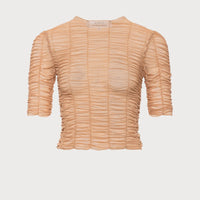 Draped Crop T-shirt