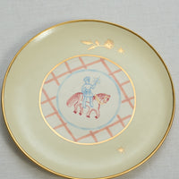 Horseman Plate with Flowers