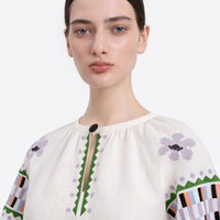 Oda Vyshyvanka Shirt in milk