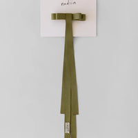 Ribbon Barette in Green Grass