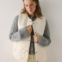 Puffer Vest in milk