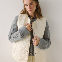 Puffer Vest in milk