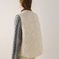 Puffer Vest in milk