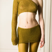 One Shoulder Top in Olive