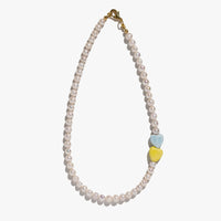 UA necklace with porcelain hearts