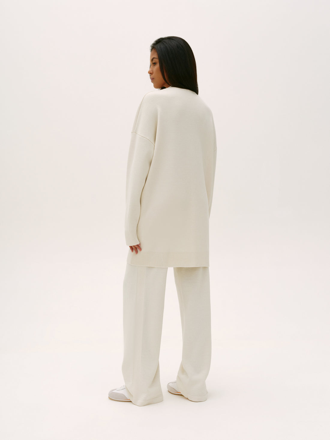 Relaxed Fit Cardigan in pearl