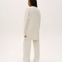 Relaxed Fit Cardigan in pearl