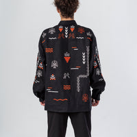 Slovo Vyshyvanka Shirt in black
