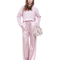 Satin Trousers in pink