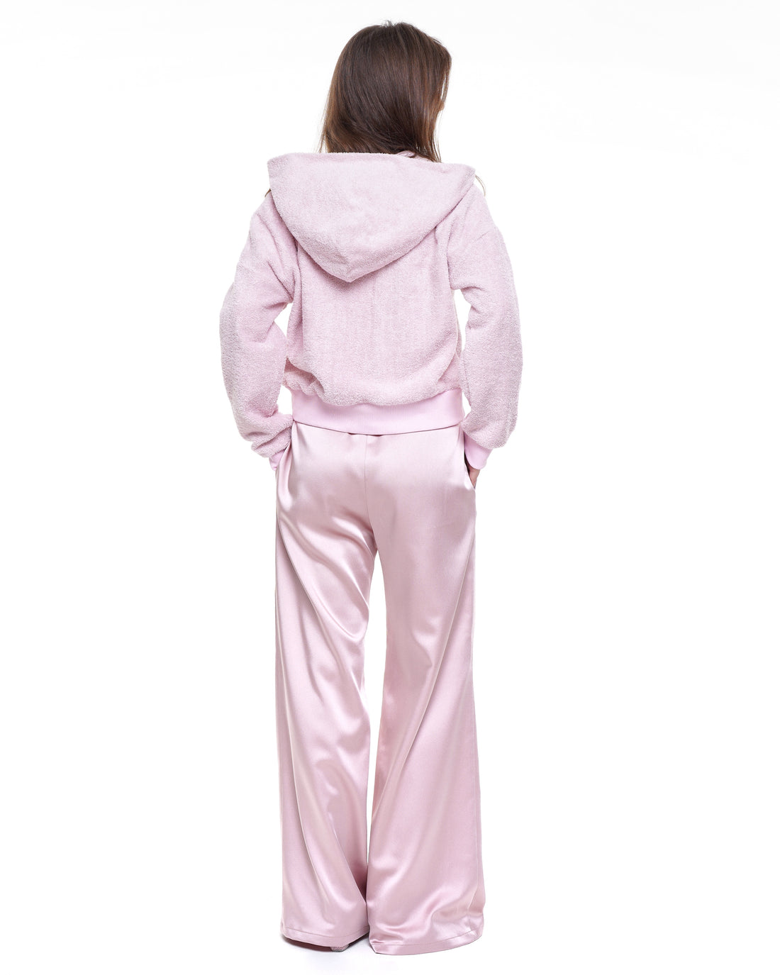 Satin Trousers in pink