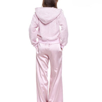 Satin Trousers in pink