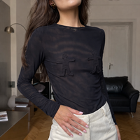 Knitted Soul Top in black