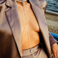 Morning Star Body Chain in silver