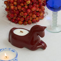 Konyk Candle in Burgundy