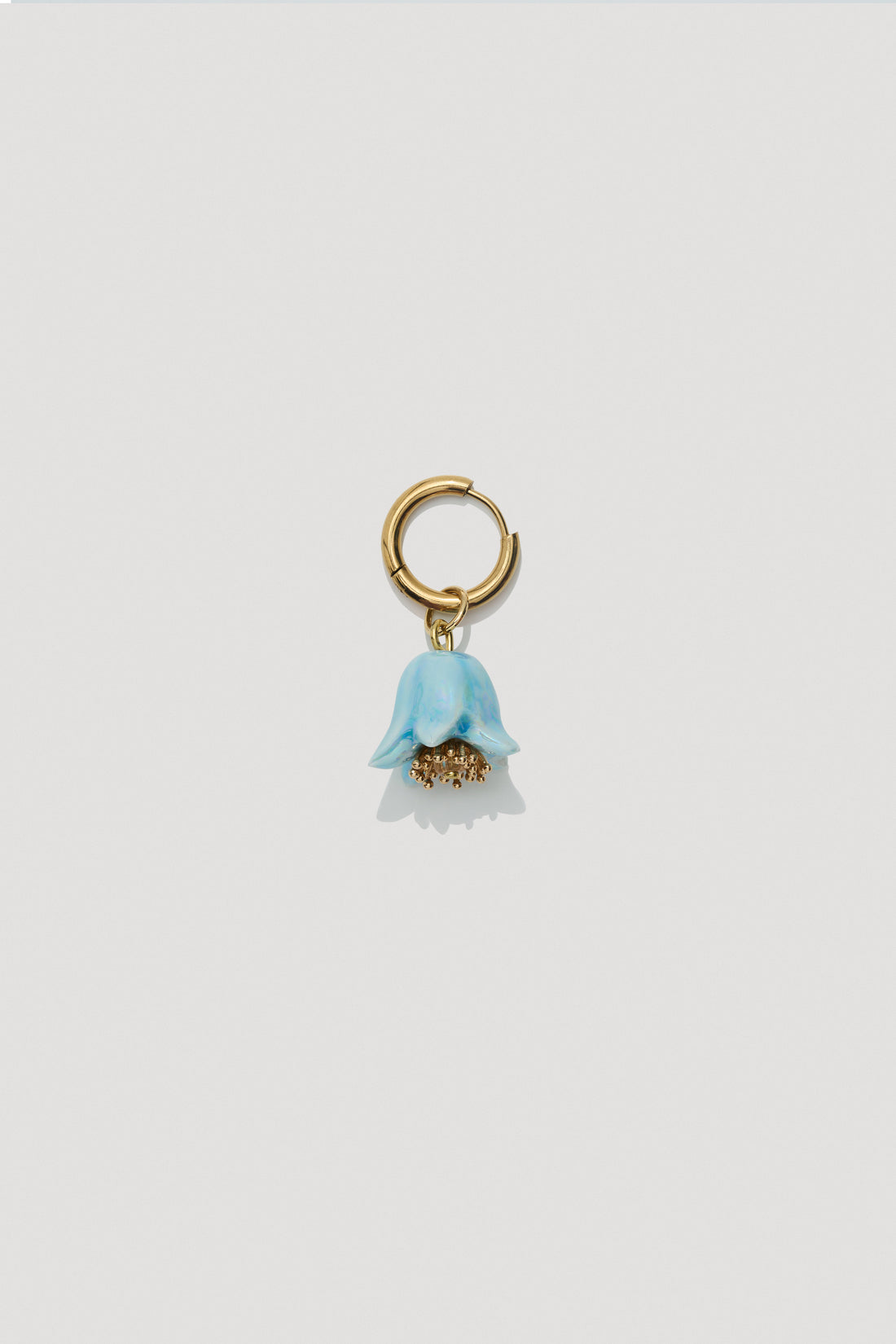 Polysk Bell Mono Earring in light blue