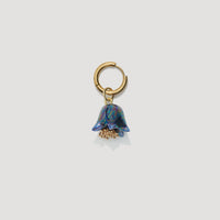 Polysk Bell Mono Earring in dark blue