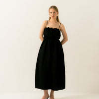 Harmony Dress with Belt in black