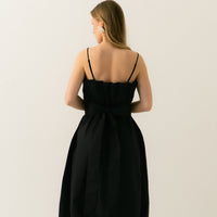 Harmony Dress with Belt in black