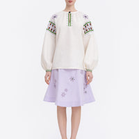 Oda Vyshyvanka Shirt in milk