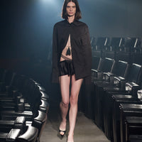 Silk micro skirt
