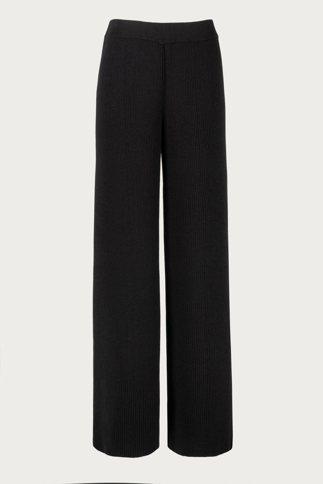 Fine Knit Pants in black