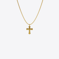 Mini Cross Pendant in gold