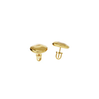 Geoid Earrings in gold