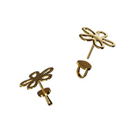 Flowers Earrings in gold
