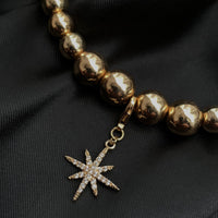 New York Star Choker in Gold