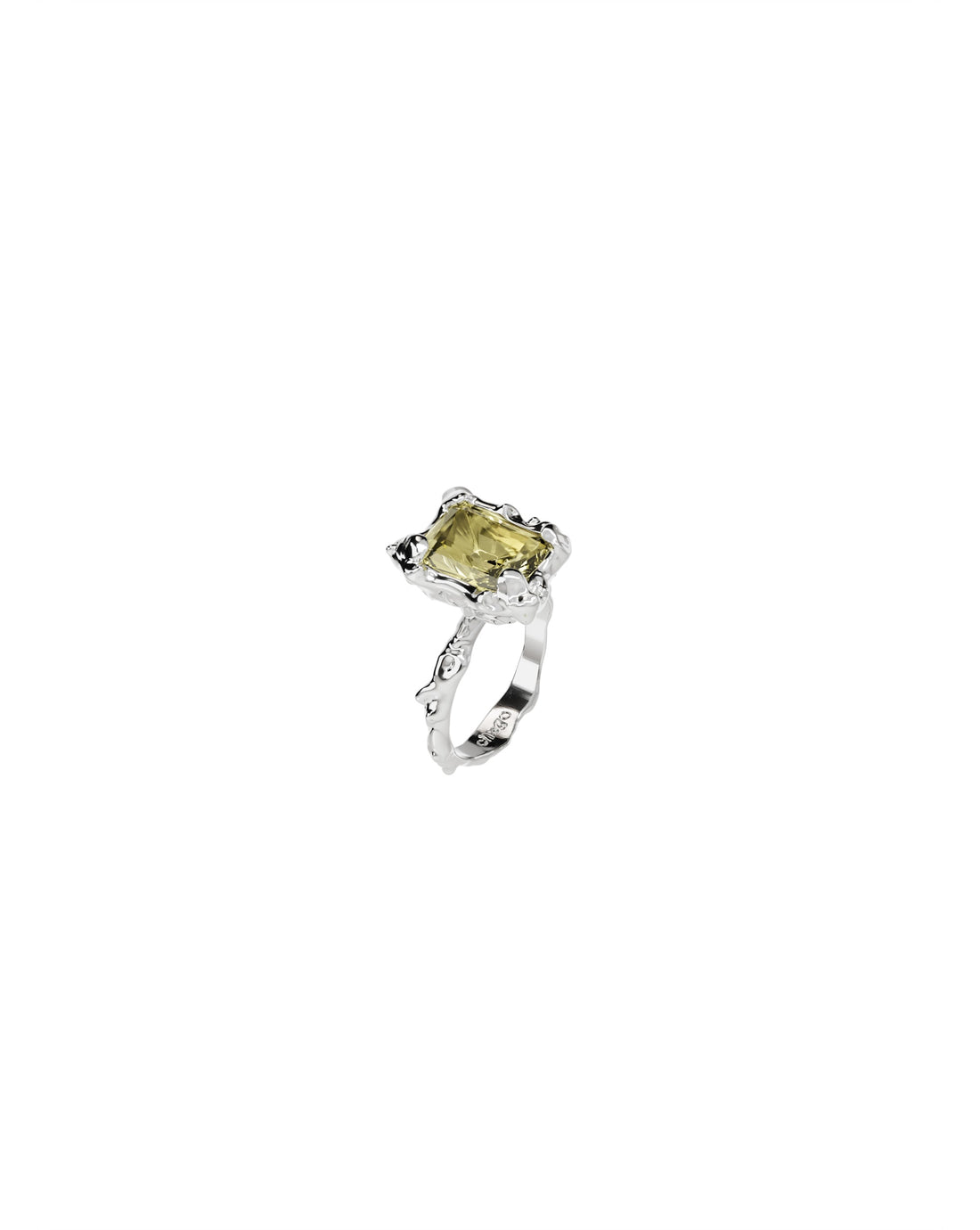 Yellow Quartz Ring