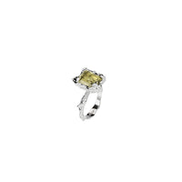 Yellow Quartz Ring