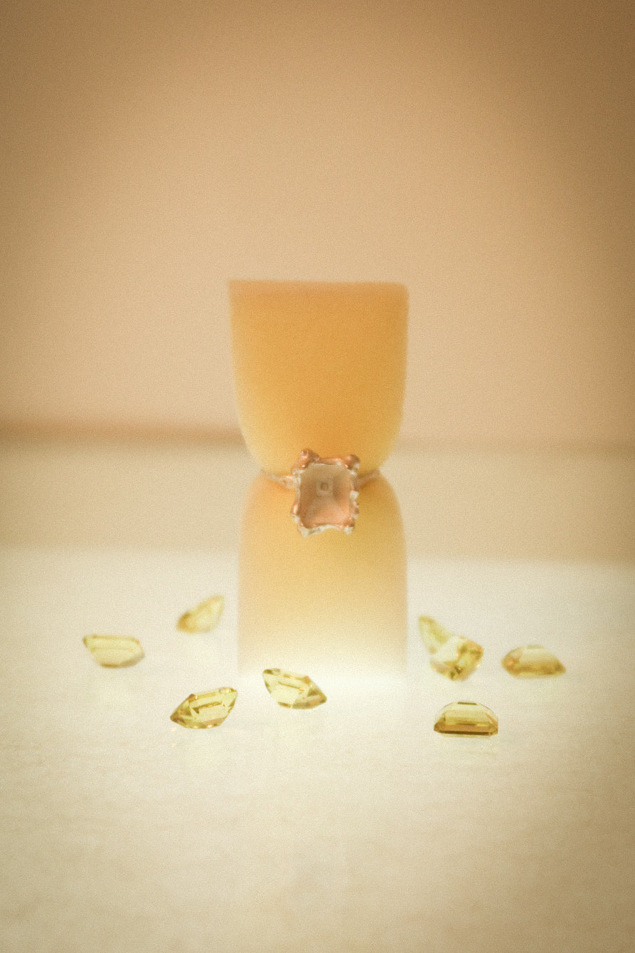 Yellow Quartz Ring