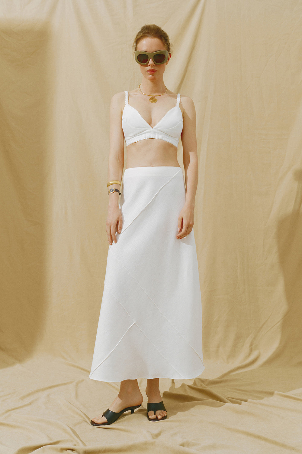 White Midi Skirt
