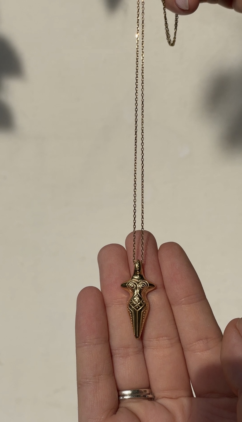 Berehynia Pendant in gold mini