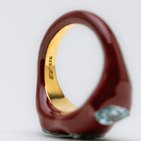 Molten Marquise Trio Ring