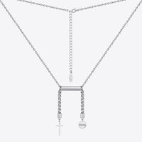 Libra Necklace with pearl in silver