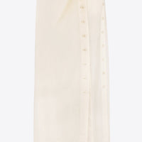 Front Button Maxi Skirt