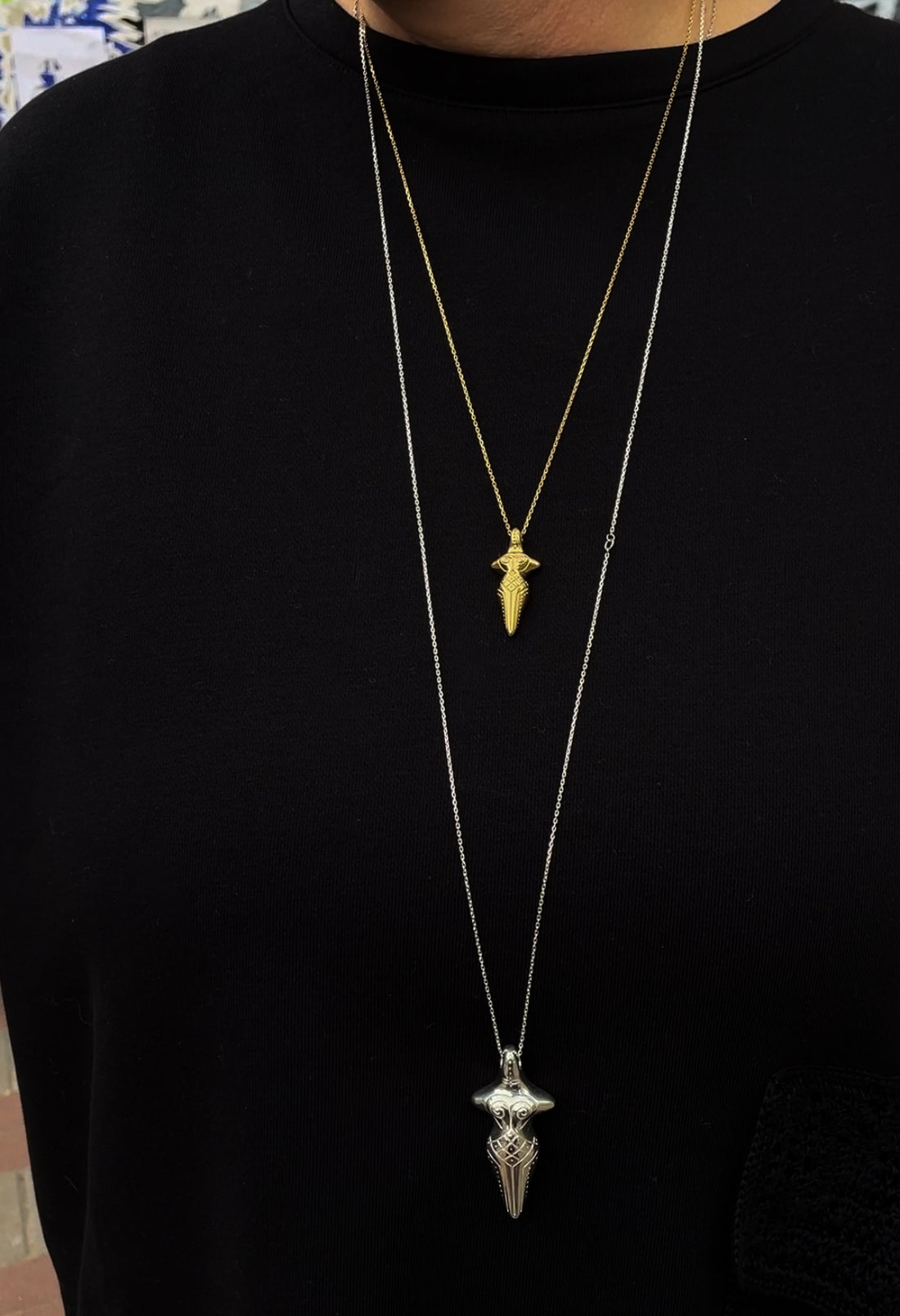 Berehynia Pendant in gold mini
