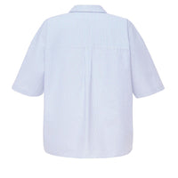 oversized cotton shirt with classic collar part of pajama set inspired by Idol Lily Rose Depp The Weekend Christmas present