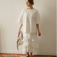 Waves Skirt with ruffles