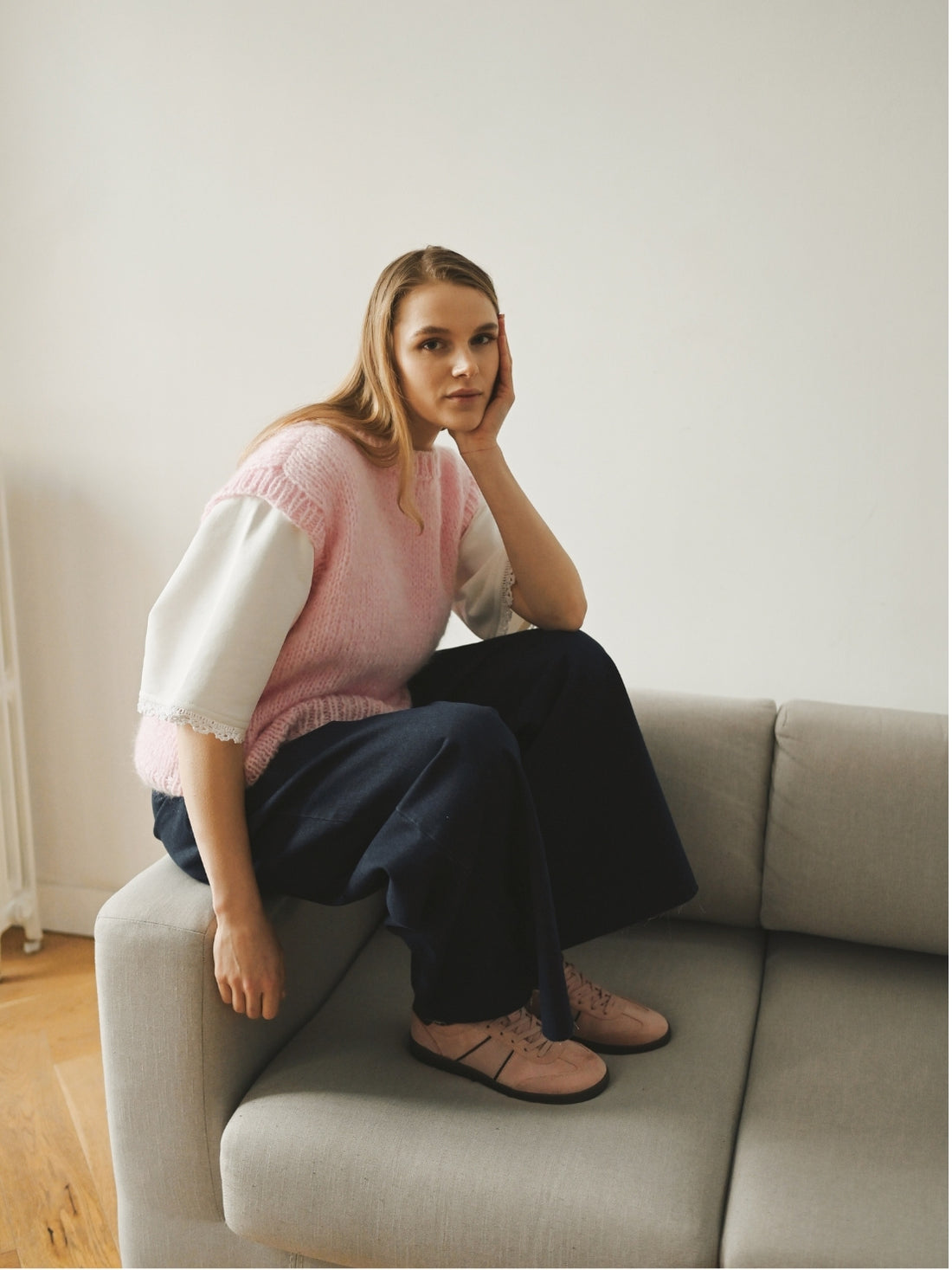Cloud Vest in pink