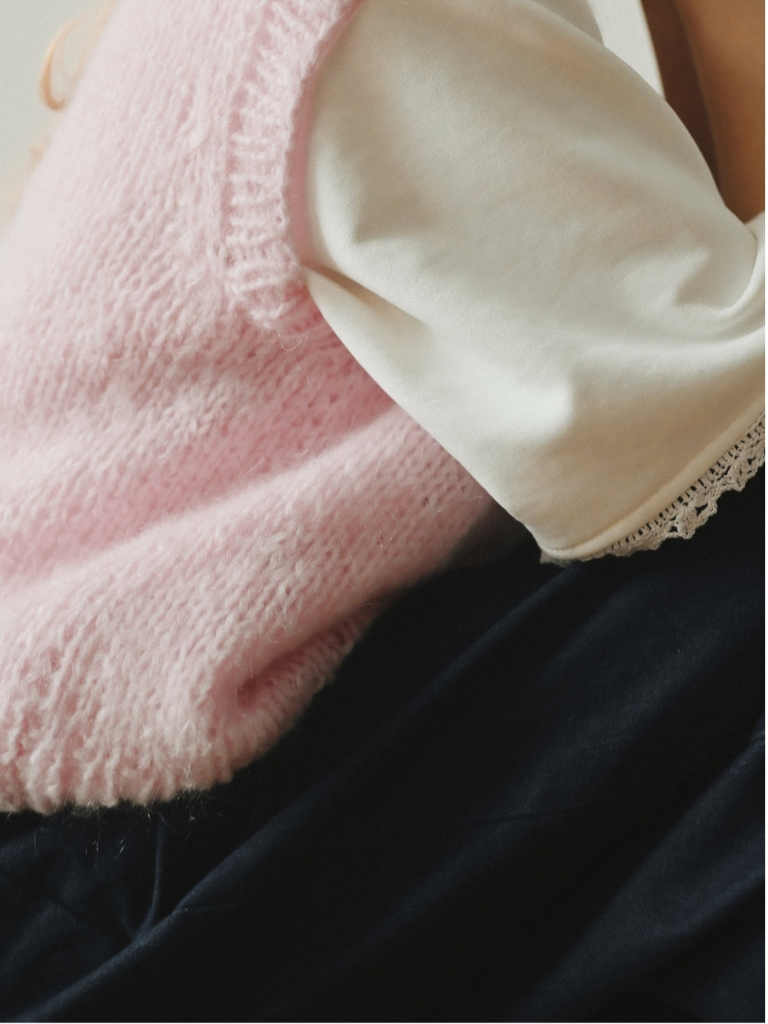 Cloud Vest in pink