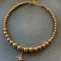 New York Star Choker in Gold