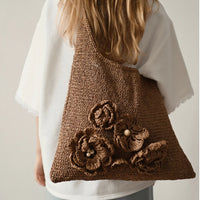 Handmade Shopper with flowers
